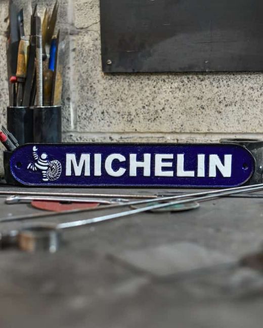 Cast Iron "Michelin Tyres" Sign Cast Iron "Michelin Tyres" Sign