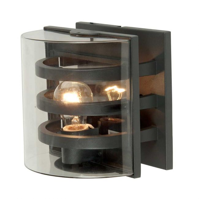 Modern "Bellin" Arched Three Stripe Outdoor Wall Light - 21cm Modern "Bellin" Arched Three Stripe Outdoor Wall Light - 21cm