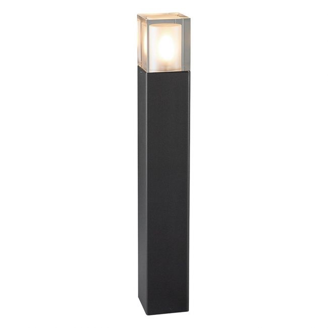 Modern Black "Coalford" Large Bollard Light Modern Black "Coalford" Large Bollard Light