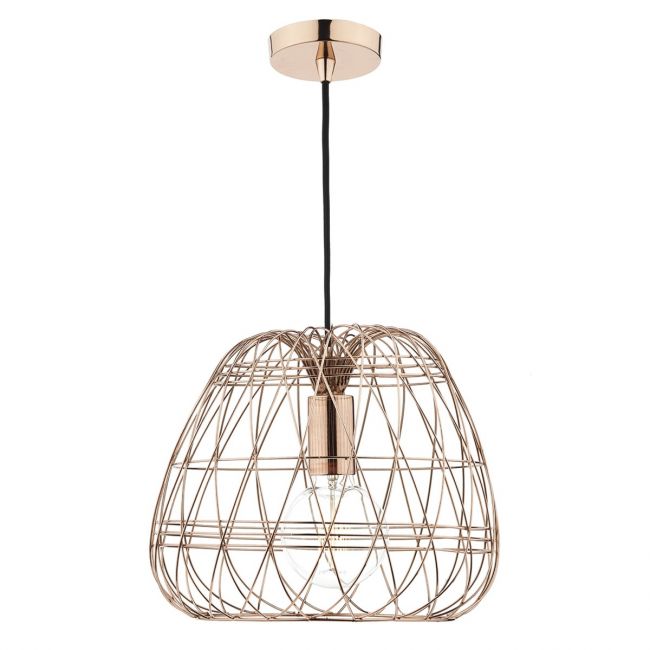 Modern Woven Copper Pendant Light Modern Woven Copper Pendant Light