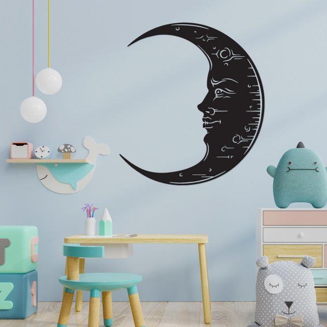 Black "Moon" Wall Art 