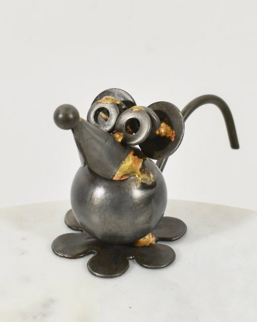 Recycled Metal Mouse Sculpture Recycled Metal Mouse Sculpture