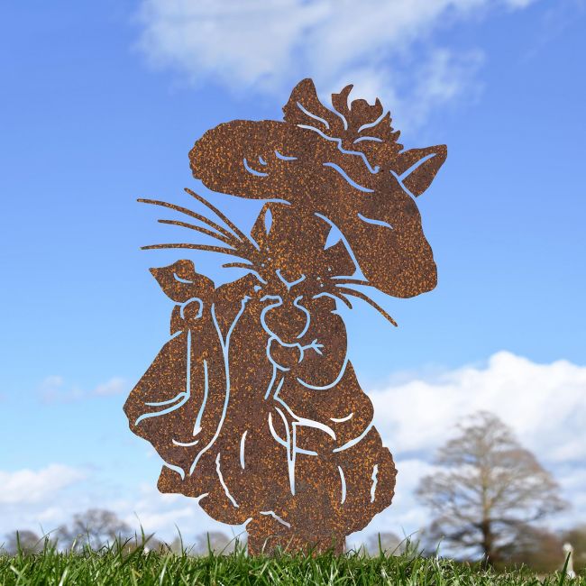 Rustic Mr Bunny Silhouette Rustic Mr Bunny Silhouette