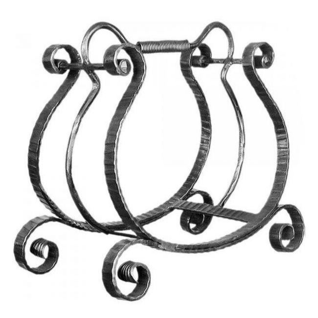 Scrolled Log Holder Created in a Natural Iron Scrolled Log Holder Created in a Natural Iron