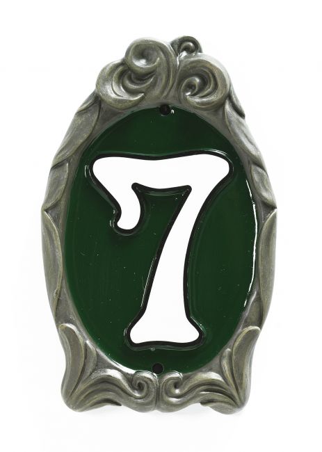 "Racing Green" Reflective Cameo House Sign