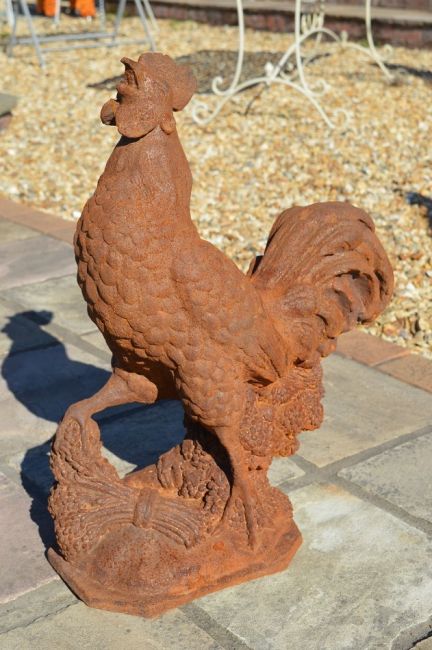 "Wharlmore Ford" Crowing Rooster Sculpture 