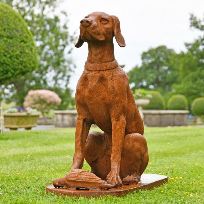 "The Duke" Dog Garden Sculpture 