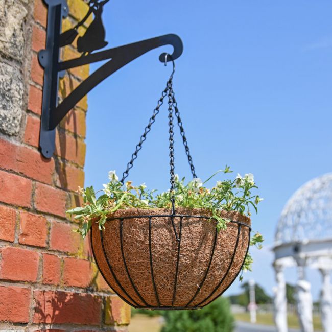 Outdoor Wired Hanging Basket Planter Outdoor Wired Hanging Basket Planter