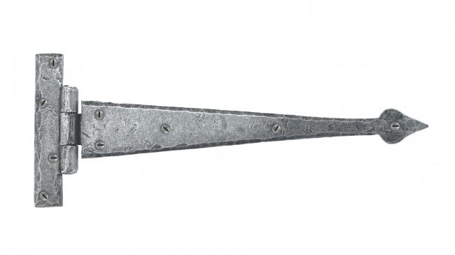 9" Pewter Medieval Door Hinge