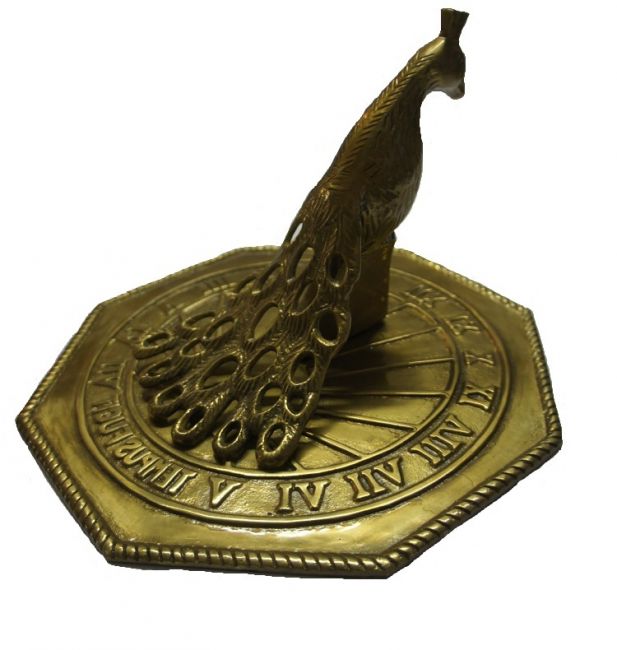 Octagonal Peacock Sundial - 230mm Octagonal Peacock Sundial - 230mm