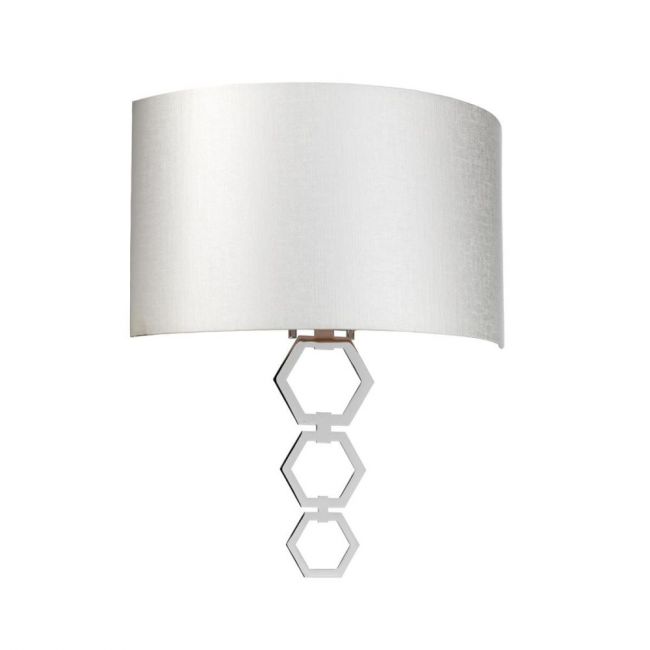 Polished Chrome and Silver Wall Light Polished Chrome and Silver Wall Light