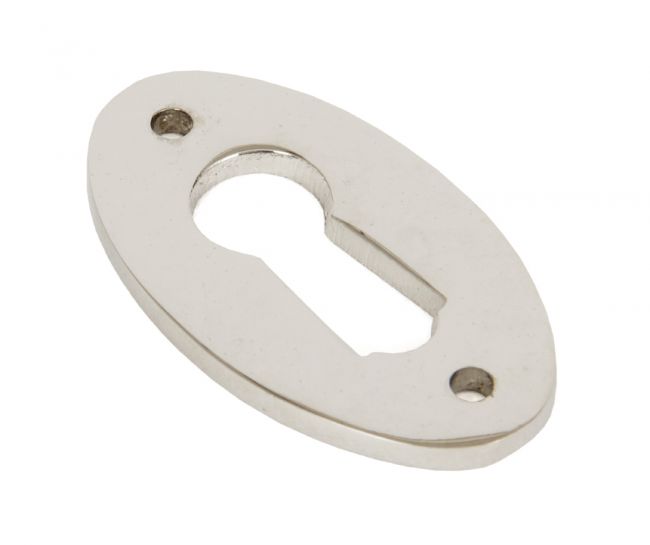 Polished Nickel Oval Escutcheon Polished Nickel Oval Escutcheon