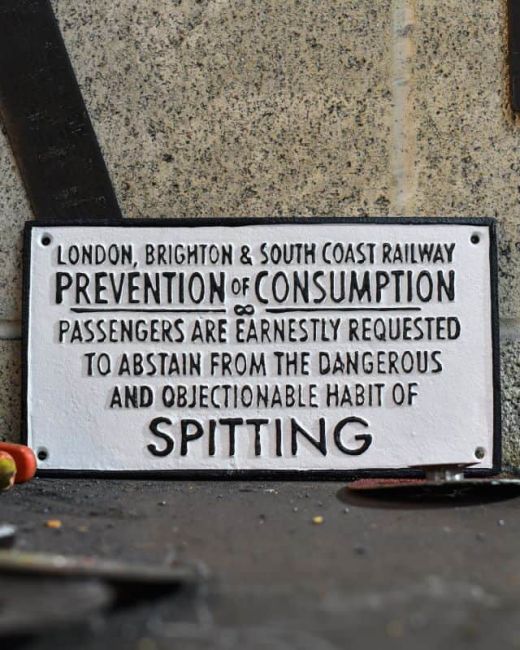 Railway Notice Vintage Style Cast Iron Sign Railway Notice Vintage Style Cast Iron Sign