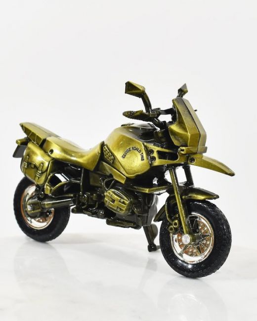 Recycled Metal Adventure Bike Sculpture