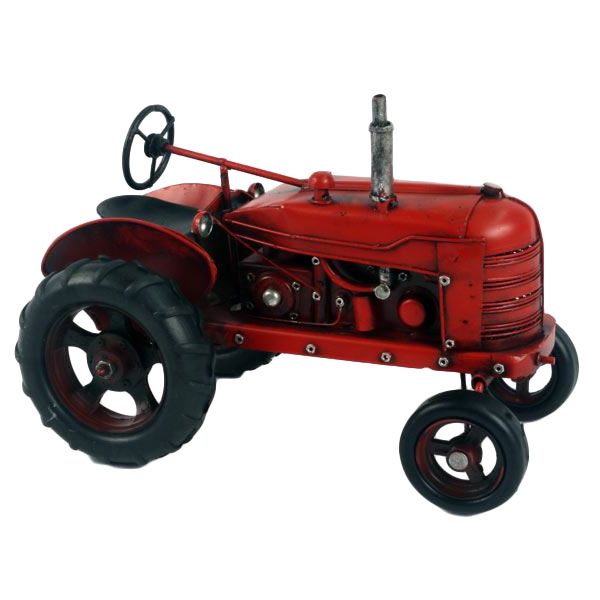 Scale Model Tractor Finished in Red Scale Model Tractor Finished in Red