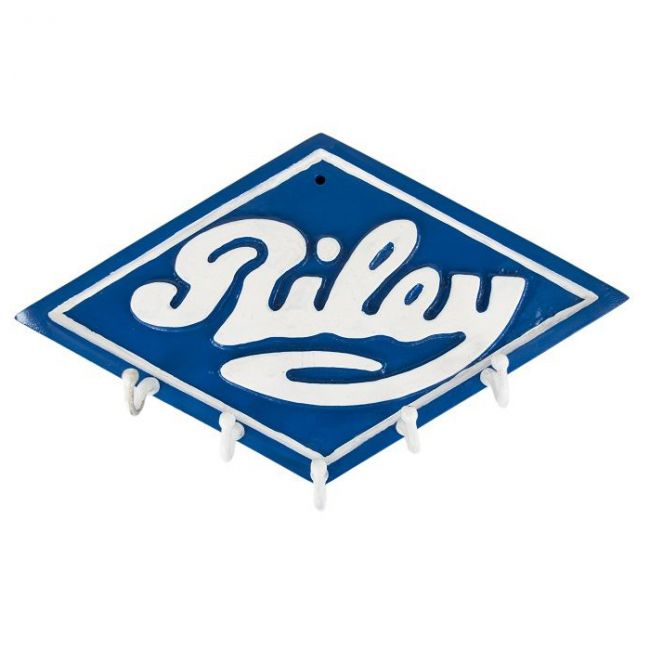 “Riley Motors” car hook and key rack