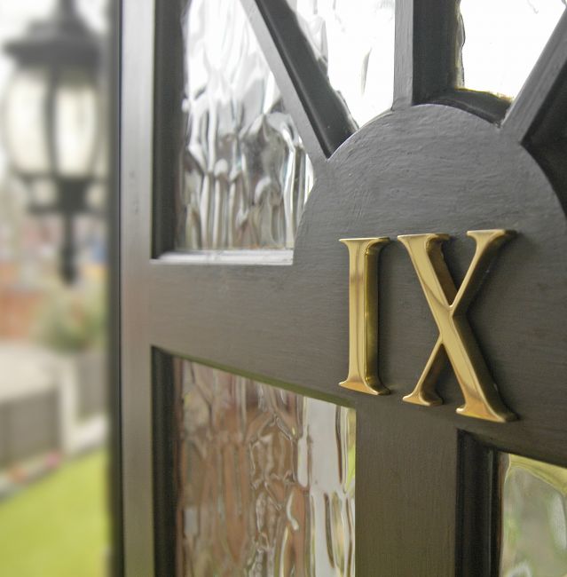3" Polished Brass Roman Numerals - Face fix
