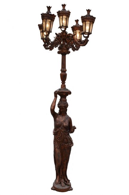 Royal Colonial Opulence Lady Lamp Post