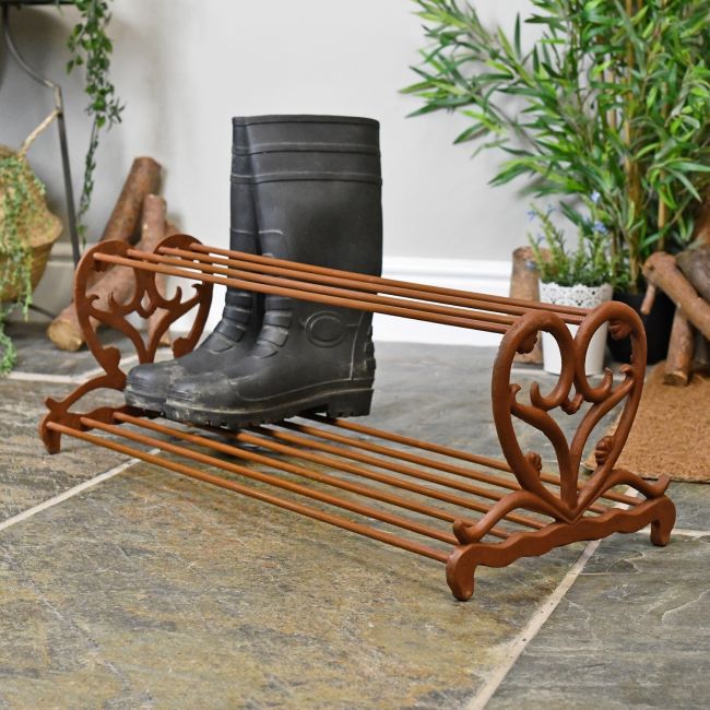 Rustic Brown Cast Iron Shoe In Situ Rustic Brown Cast Iron Shoe In Situ