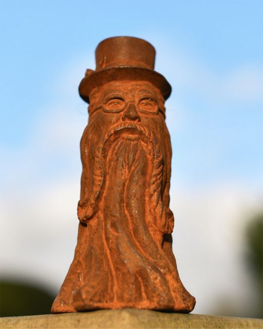 Rustic Bearded Man Garden Sculpture