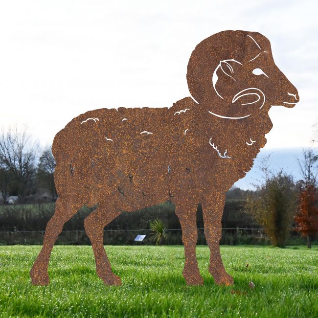 Rustic Large Ram Silhouette 