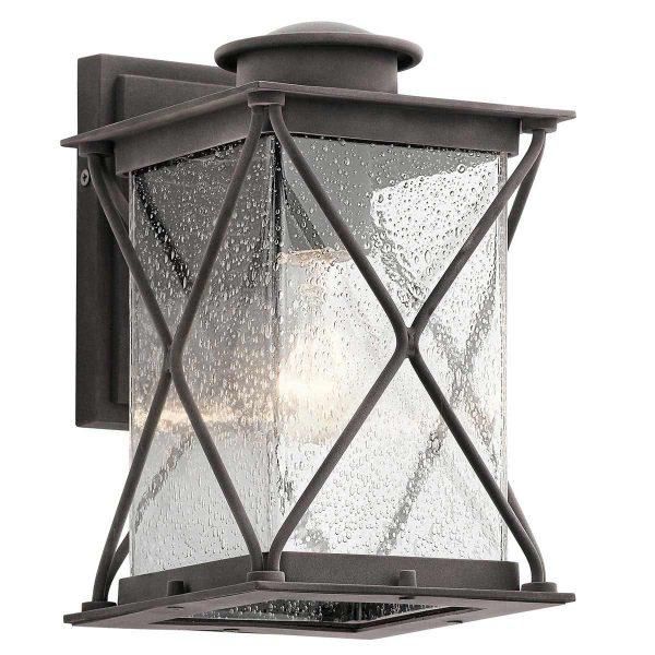 Rustic Steel Shenstone Outdoor Wall Light - 26cm Rustic Steel Shenstone Outdoor Wall Light - 26cm