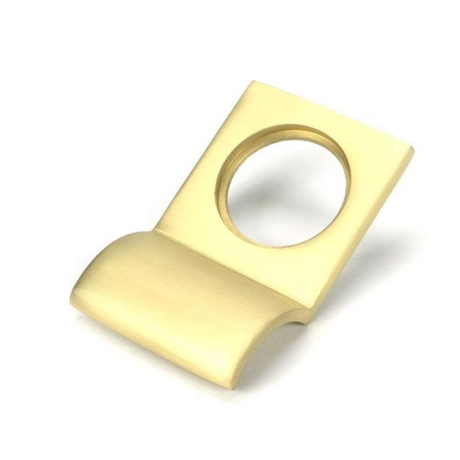 Diamond Bathroom Thumb Lock in a Beeswax Finish