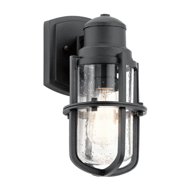 Seeded Nautical Wall Light in a Black Finish Seeded Nautical Wall Light in a Black Finish