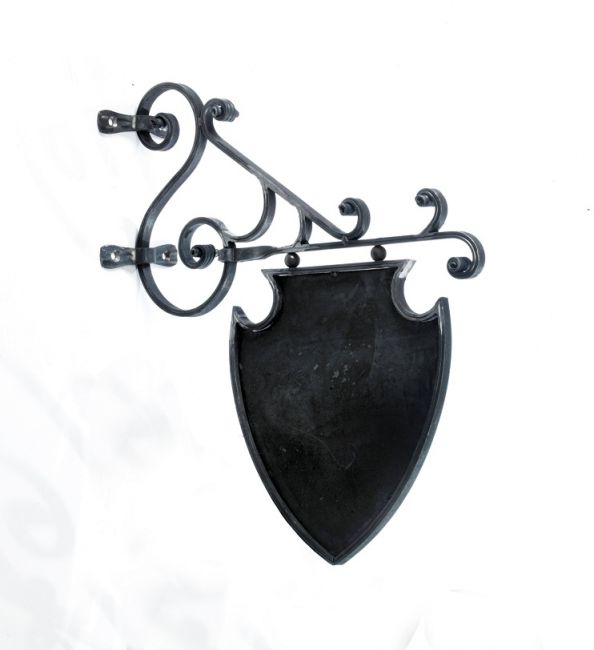 Shield Scroll hanging sign bracket Shield Scroll hanging sign bracket