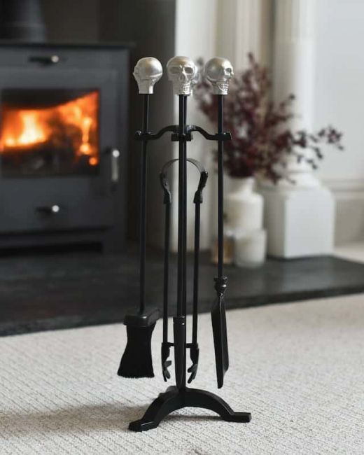 "Skull Manor" Fireside Companion Set "Skull Manor" Fireside Companion Set