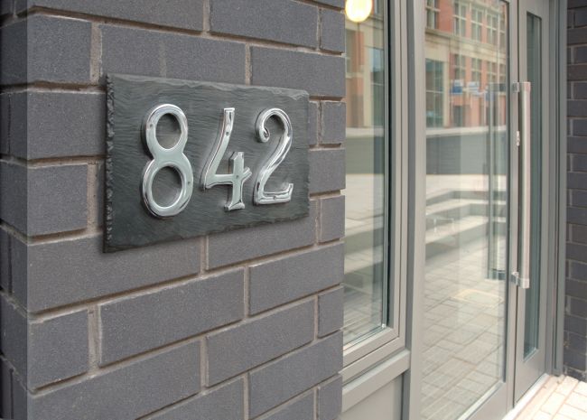 Slate Effect Number Sign Slate Effect Number Sign