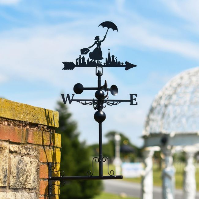 Slim Steel Farmyard Rooster Weathervane