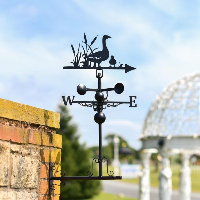 Slim Steel Farmyard Rooster Weathervane Slim Steel Farmyard Rooster Weathervane