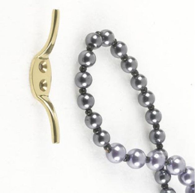 "Beckwith" Standard Brass Curtain Tie Back "Beckwith" Standard Brass Curtain Tie Back
