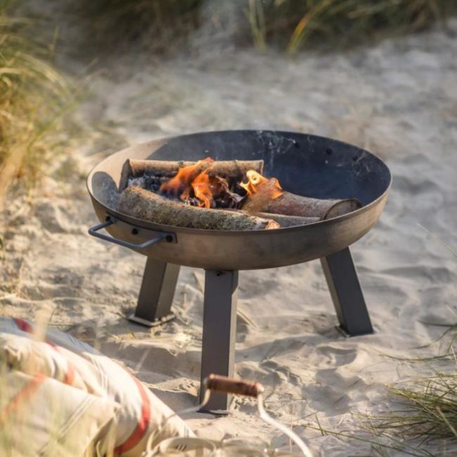 Raw Metal Fire Pit & Log Burner - 55cm Raw Metal Fire Pit & Log Burner - 55cm