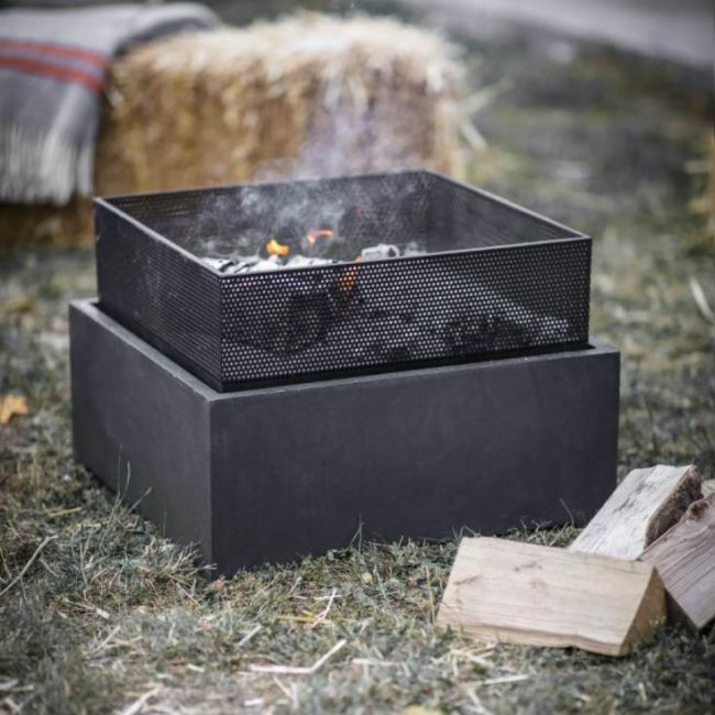 Square Mesh Fire Pit & Wood Burner Square Mesh Fire Pit & Wood Burner