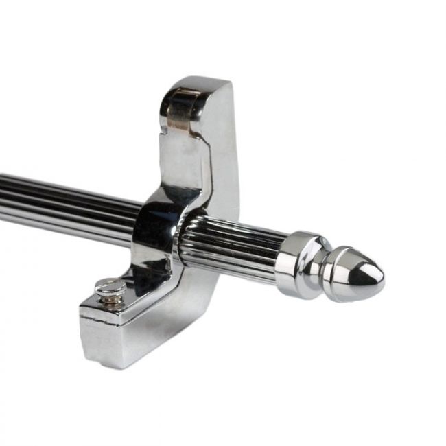 "Belling Court" Chrome Stair Rods With Acorn Finials - 9mm
