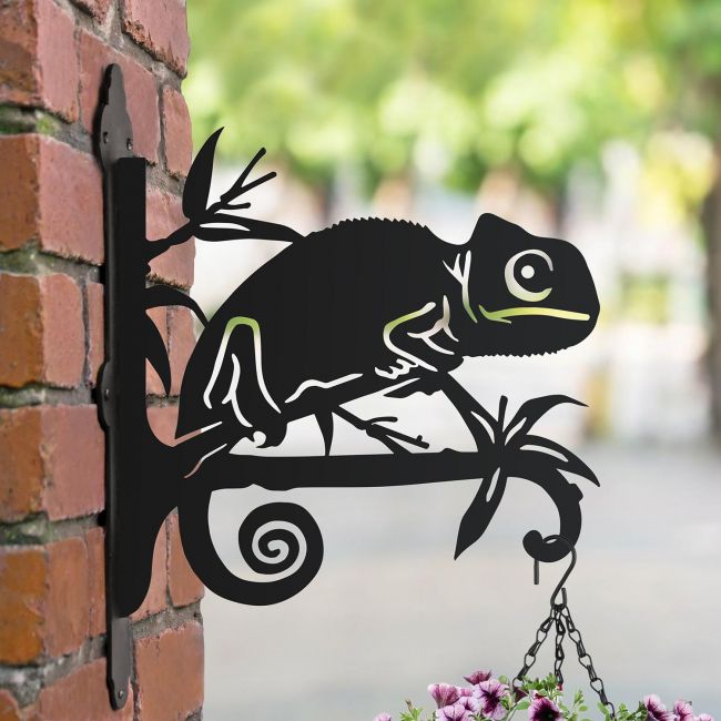 Steel Chameleon Hanging Basket Bracket Steel Chameleon Hanging Basket Bracket