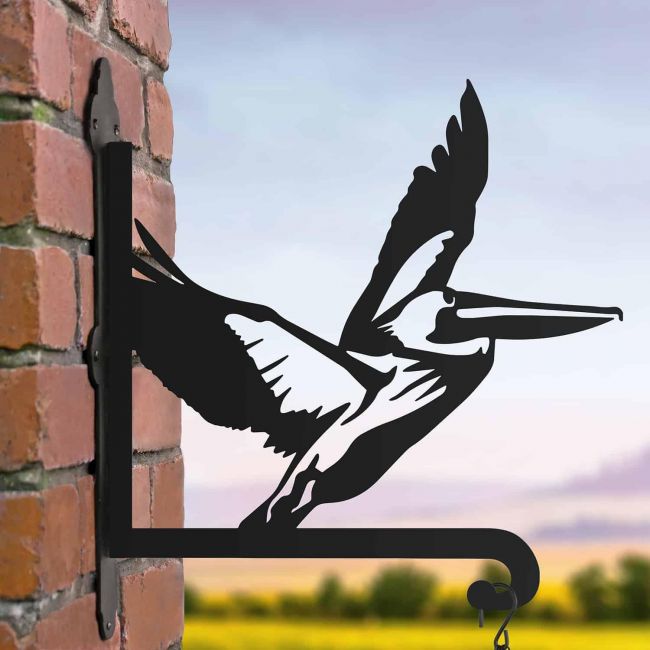 Steel Flying Pelican Hanging Basket Bracket Steel Flying Pelican Hanging Basket Bracket