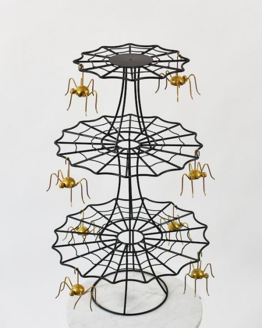 Three Tier Spiderweb Cake Stand Three Tier Spiderweb Cake Stand