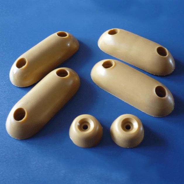 Set of Tan Rubber Buffers