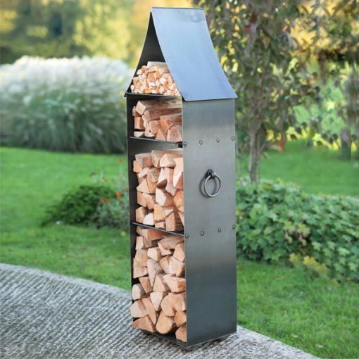 "The Tower" Steel Log & Kindling Store in Situ "The Tower" Steel Log & Kindling Store in Situ