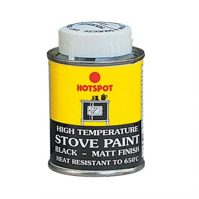 Tin of Black Heat Resistant Paint - 100ml