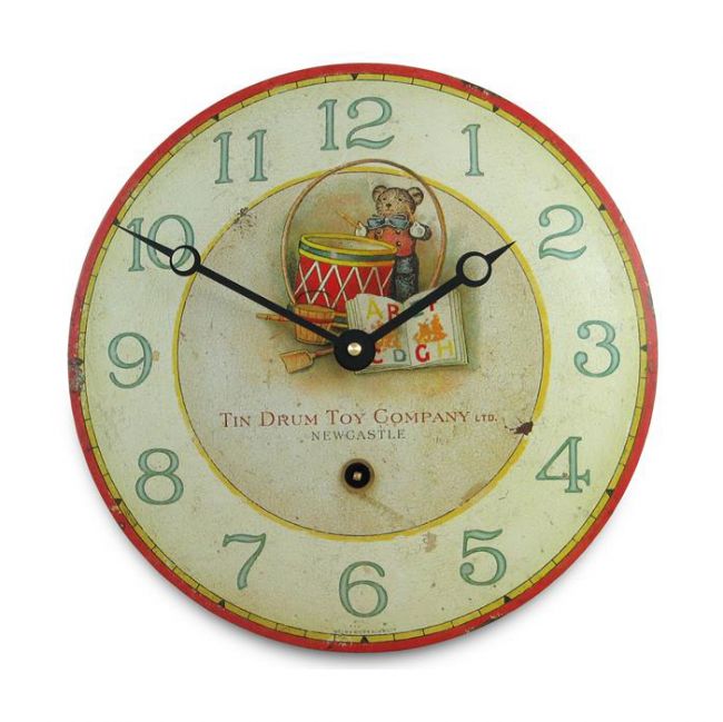 Toy Drum Design Wall Clock Toy Drum Design Wall Clock