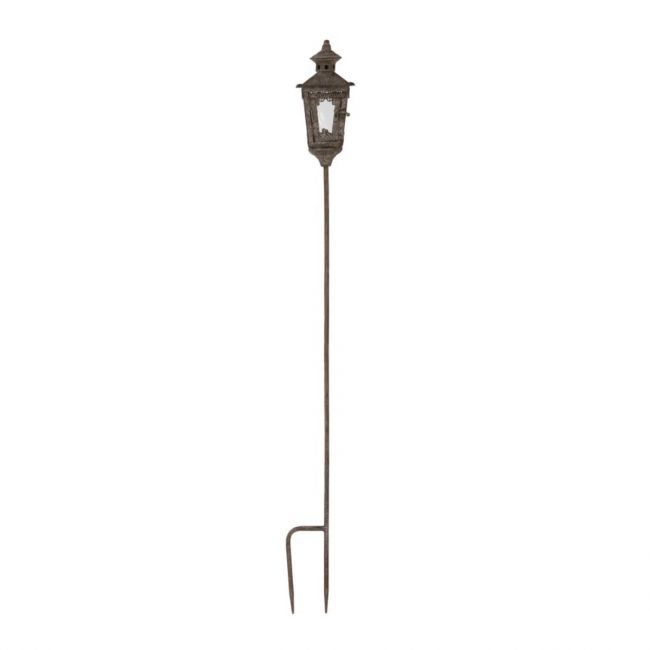 Victorian Candle Lantern on Garden Spike Victorian Candle Lantern on Garden Spike