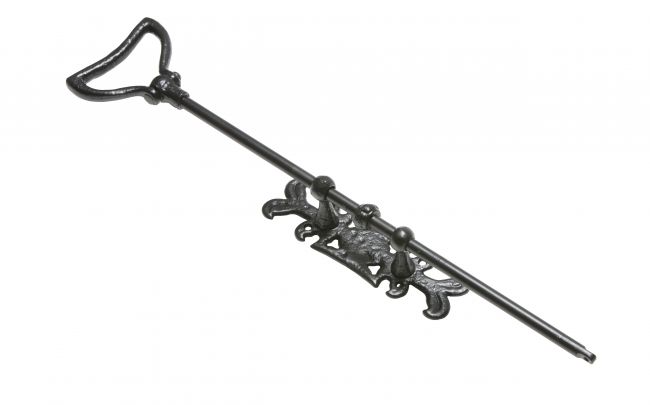 Traditional Iron Antique Black Gothic Style Door Bell Pull