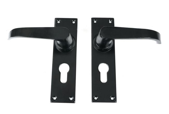 Diamond Bathroom Thumb Lock in a Beeswax Finish Diamond Bathroom Thumb Lock in a Beeswax Finish