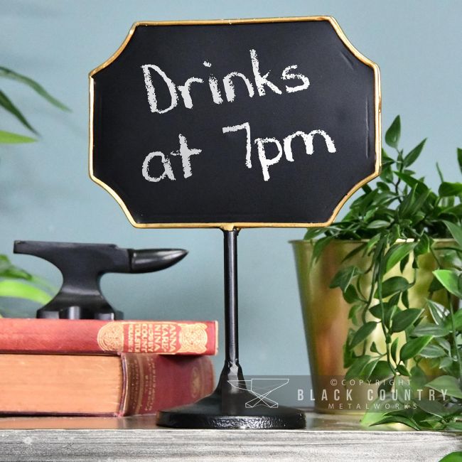 Antique Bronze Vintage Chalk Board in Situ in the Home Antique Bronze Vintage Chalk Board in Situ in the Home