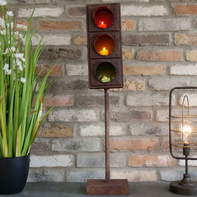 "Traffic Light" Free Standing Candle Holder "Traffic Light" Free Standing Candle Holder