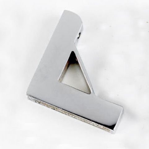 Small Unhinged Bright Chrome Triangle Carpet Bracket Small Unhinged Bright Chrome Triangle Carpet Bracket